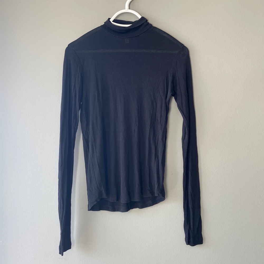& Other Stories Black Lyocell Turtleneck